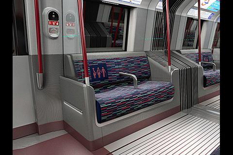 Impression of New Tube for London train.